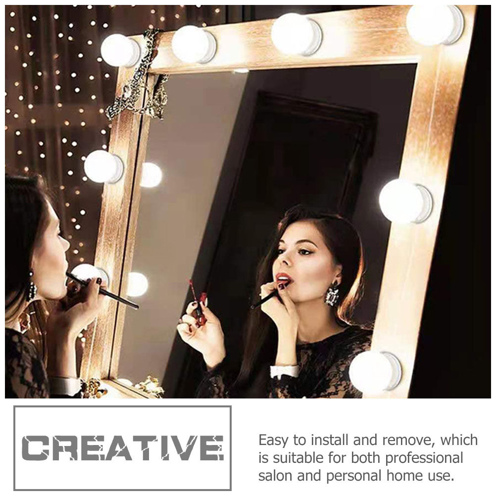 Dressing Table Vanity With Lighted Mirror - 1Set LED Makeup Mirror Front Light