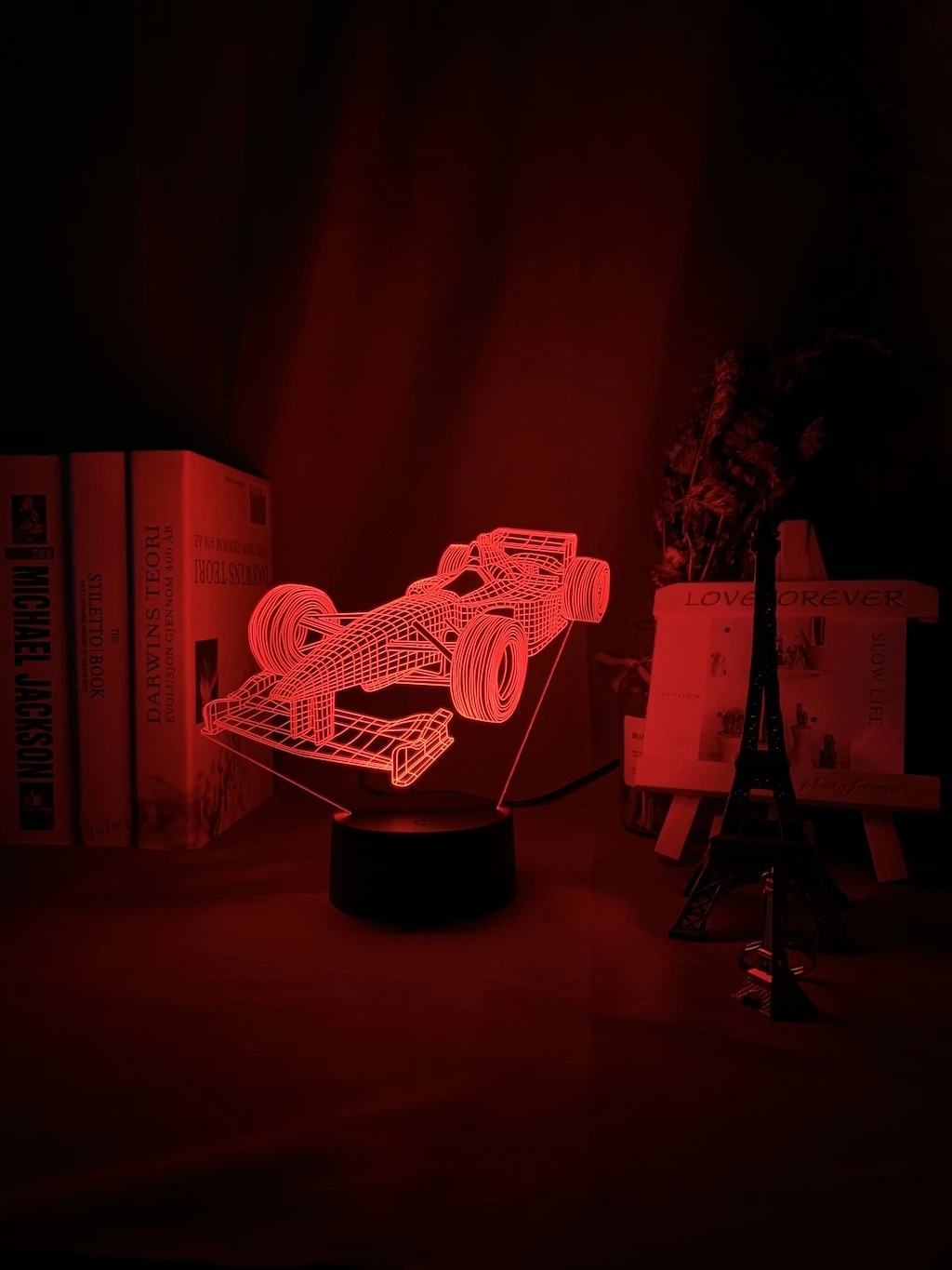 F1 Formula 1 Racing Car 3d Ill - Floating Nightstand With Led Light recension och pris