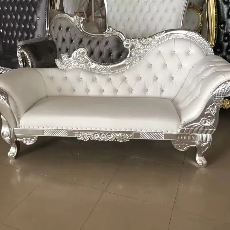 Handmade Silver Frame Sofa Whi - Sofas recension och pris