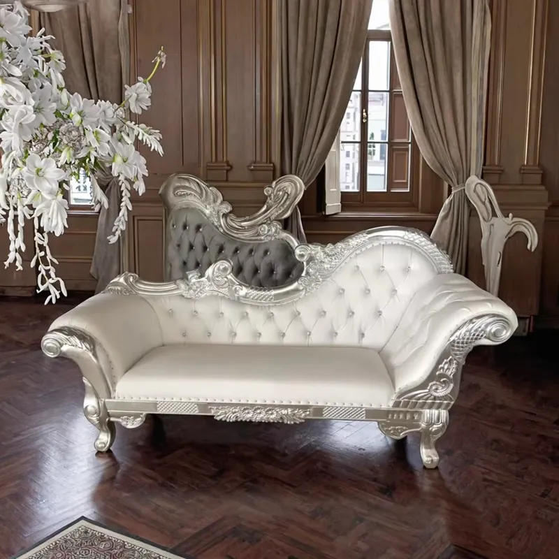Handmade Silver Frame Sofa Whi - Sofas recension och pris