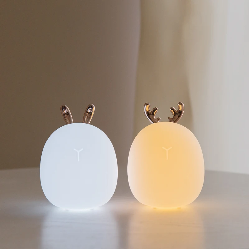 Led Carton Deer Rabbit Silicon - Floating Nightstand With Led Light recension och pris