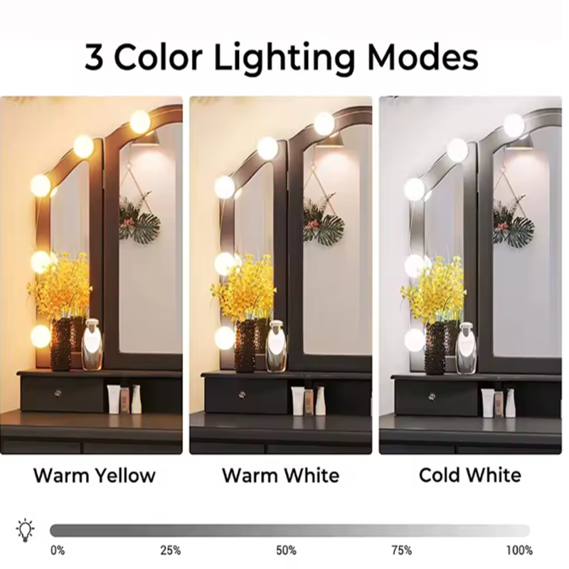 Detachable LED Vanity Mirror B - Dressing Table Vanity With Lighted Mirror recension och pris