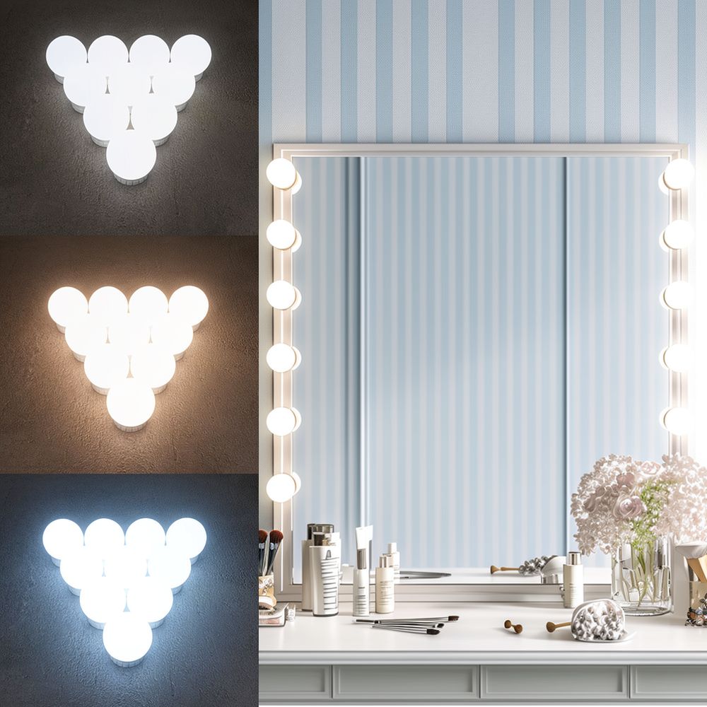 Dimmable LED Hollywood Vanity  - Dressing Table Vanity With Lighted Mirror recension och pris