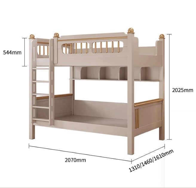 ！@Kids Bedroom Furniture Solid - Bunk Bed With Stairs And Slide recension och pris