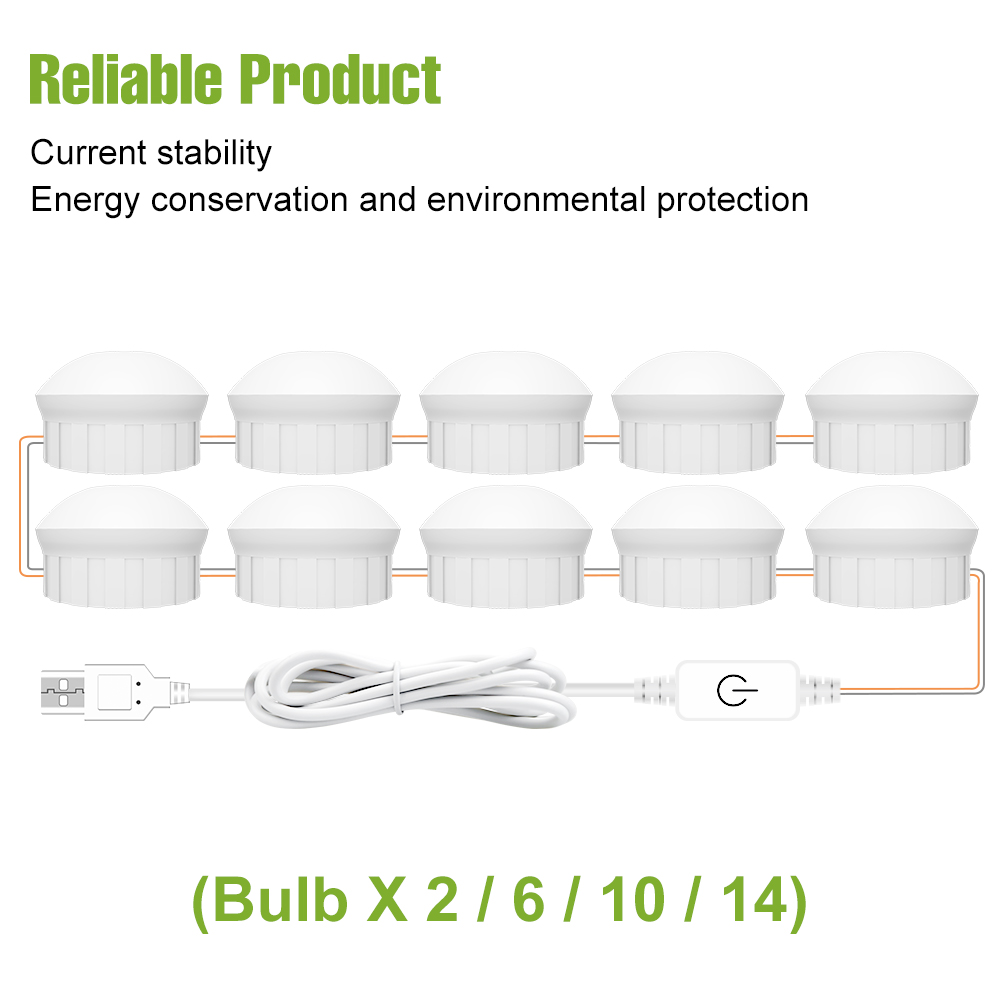 LED Makeup Mirror Light Bulb 5 - Dressing Table Vanity With Lighted Mirror recension och pris