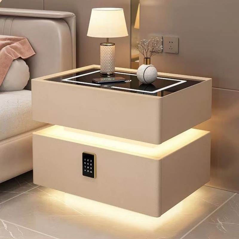 Modern Style Solid Wood Bedsid - Solid Wood Nightstand 2 Drawers recension och pris