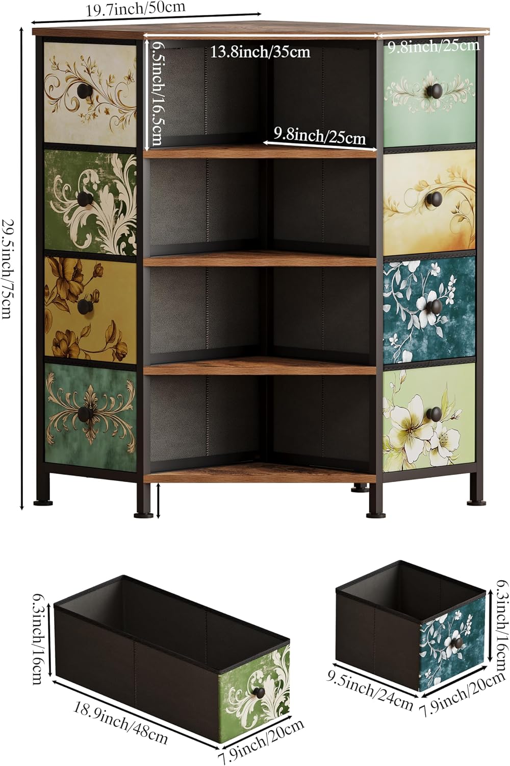 8 Drawer Corner Dresser With F - Bedroom Furniture recension och pris