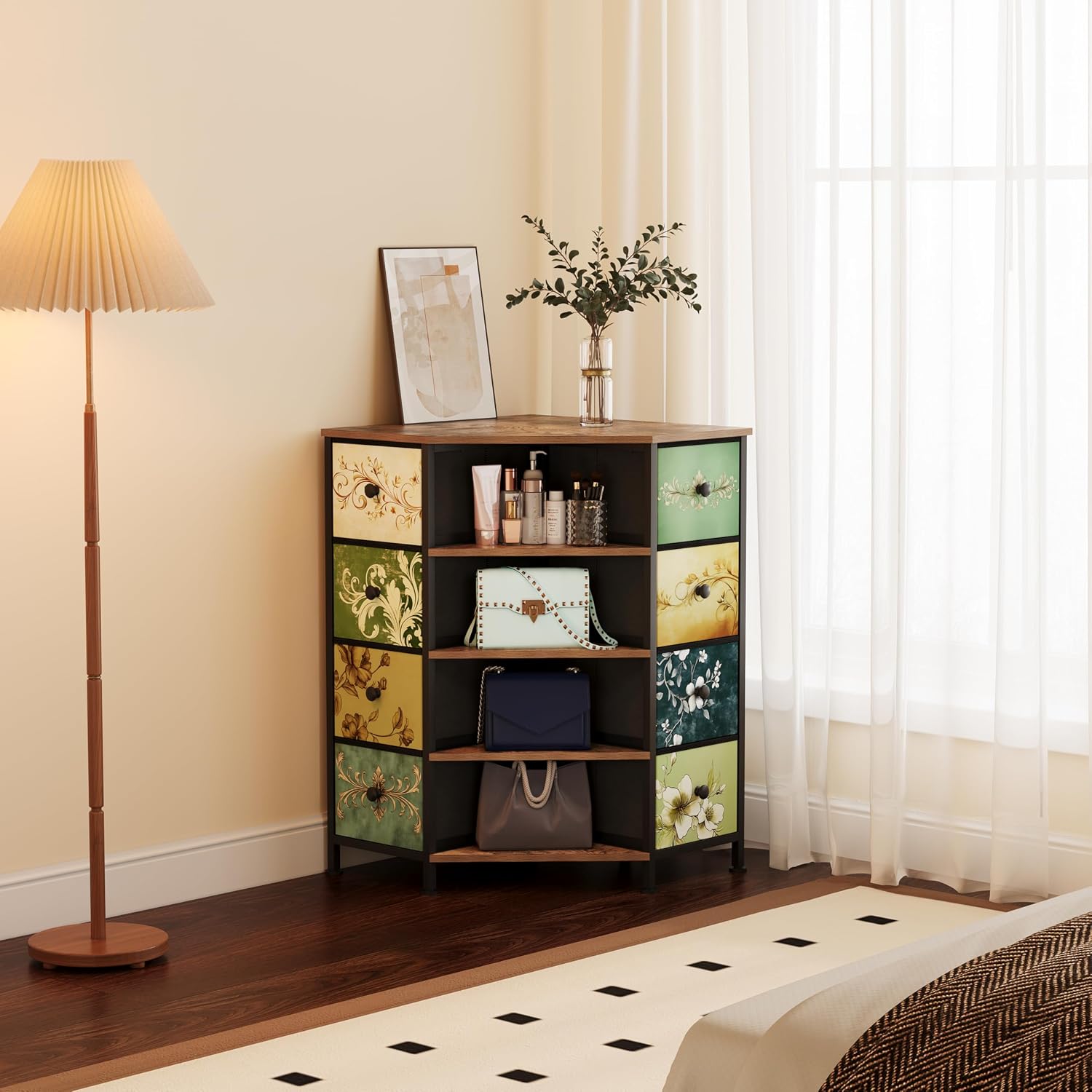 8 Drawer Corner Dresser With F - Bedroom Furniture recension och pris