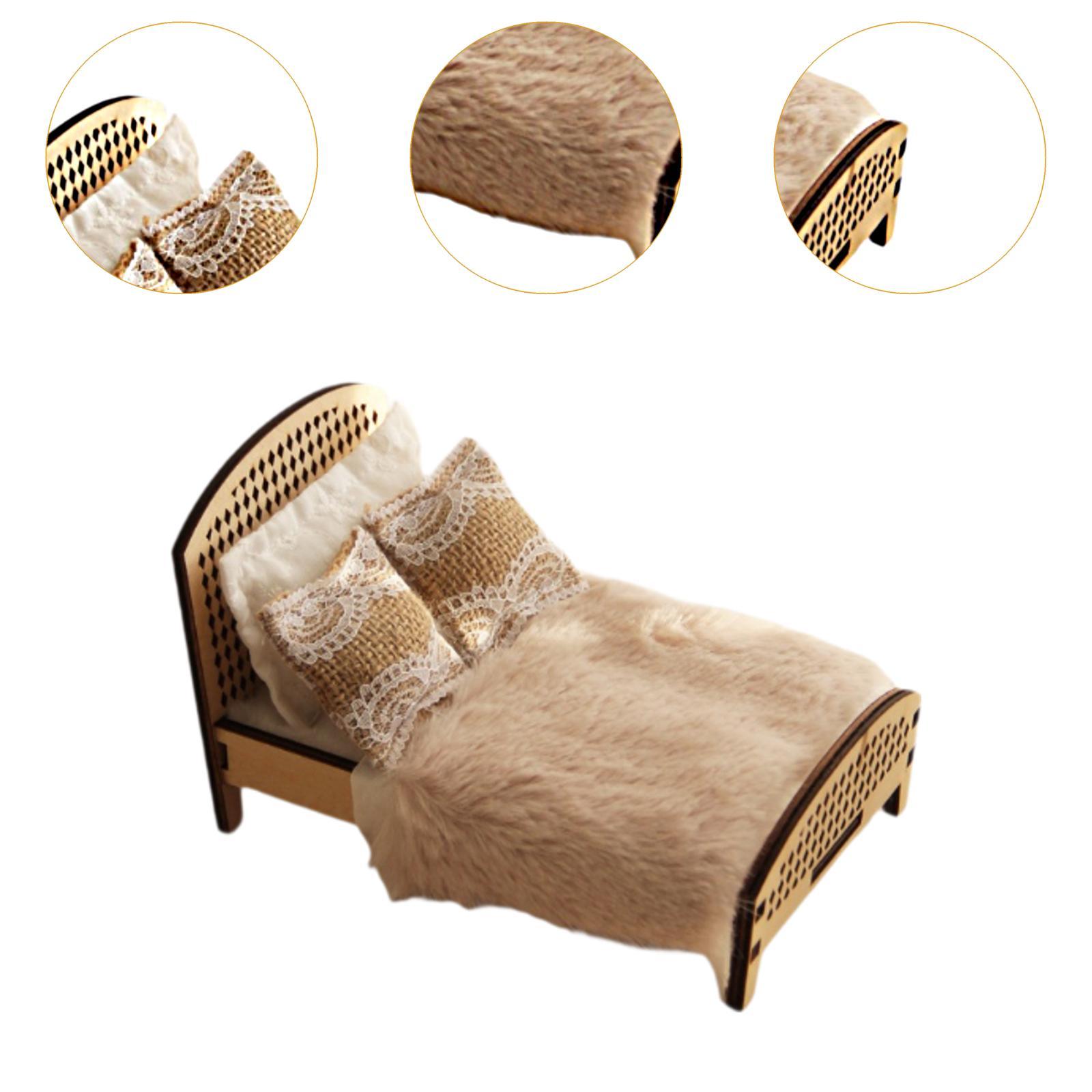 1:12 Scale Dollhouse Double Be - Bedroom Furniture recension och pris