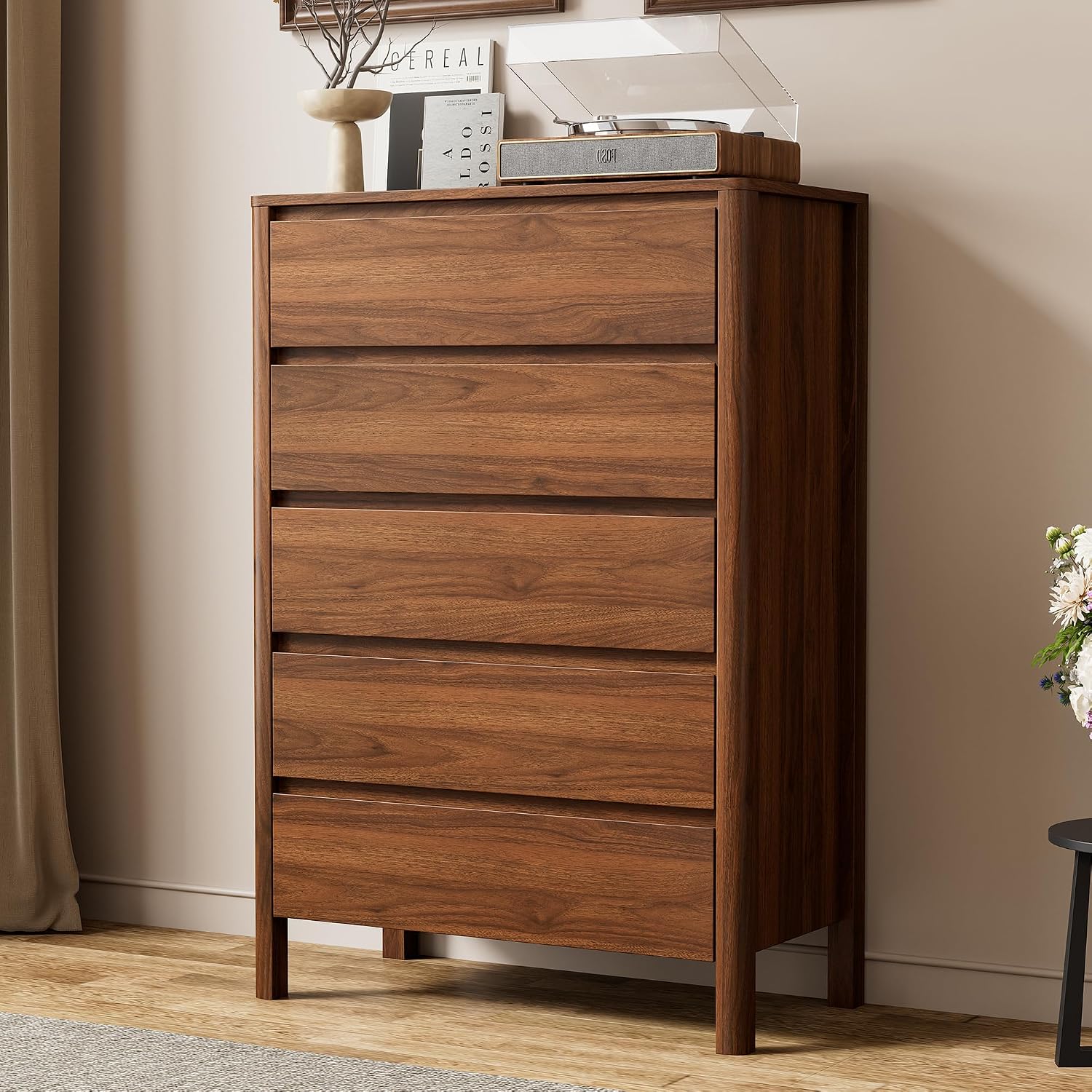 Five Drawer Wooden Storage Cab - Bedroom Furniture recension och pris