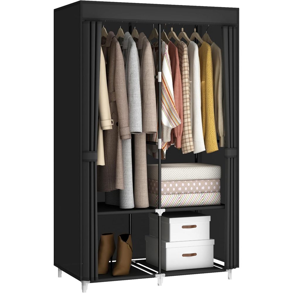 Portable Closet Wardrobe for S - Wardrobe Closet Portable Fabric Cover recension och pris