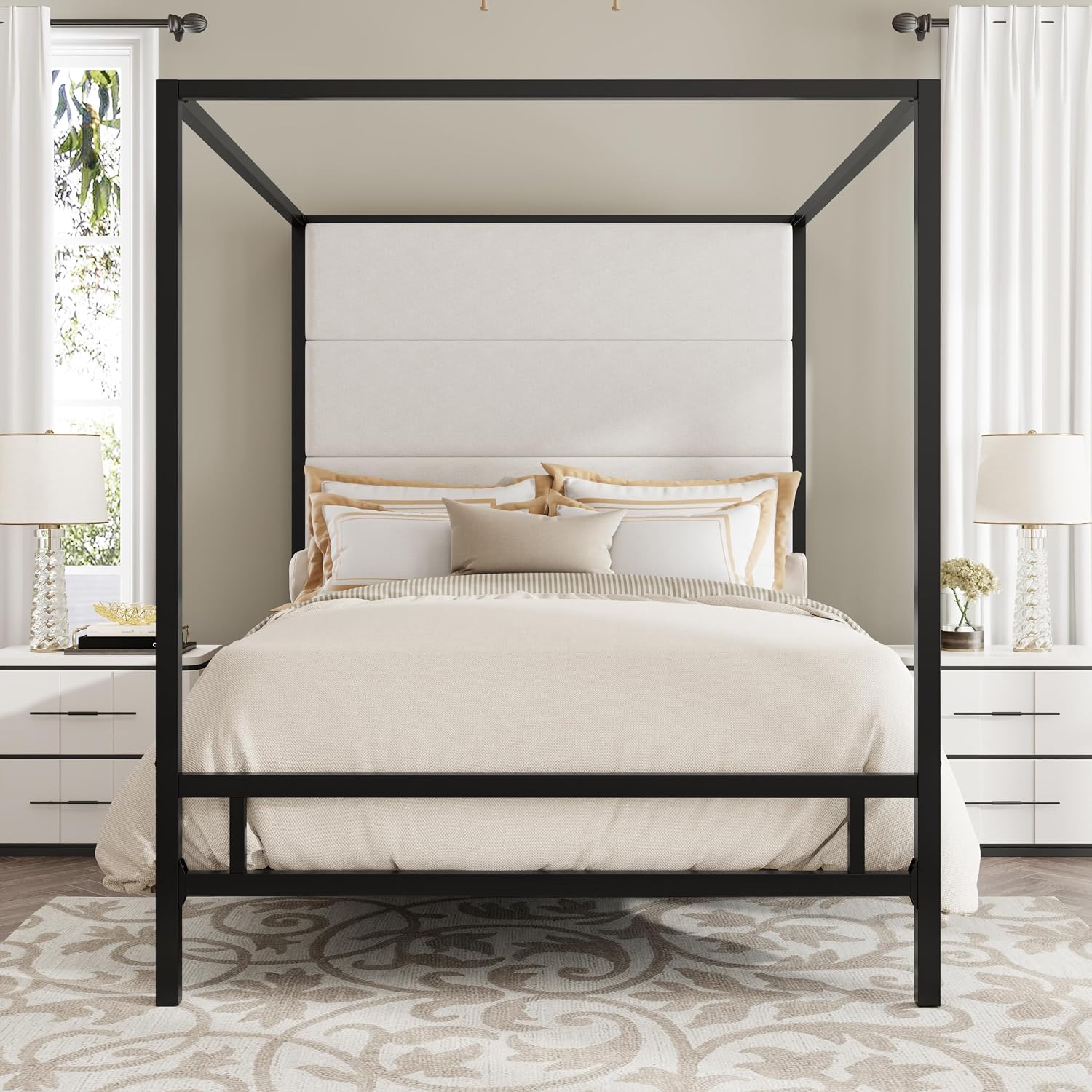 Queen Canopy Bed Frame Metal 4 - Canopy Bed Frame Metal Queen recension och pris