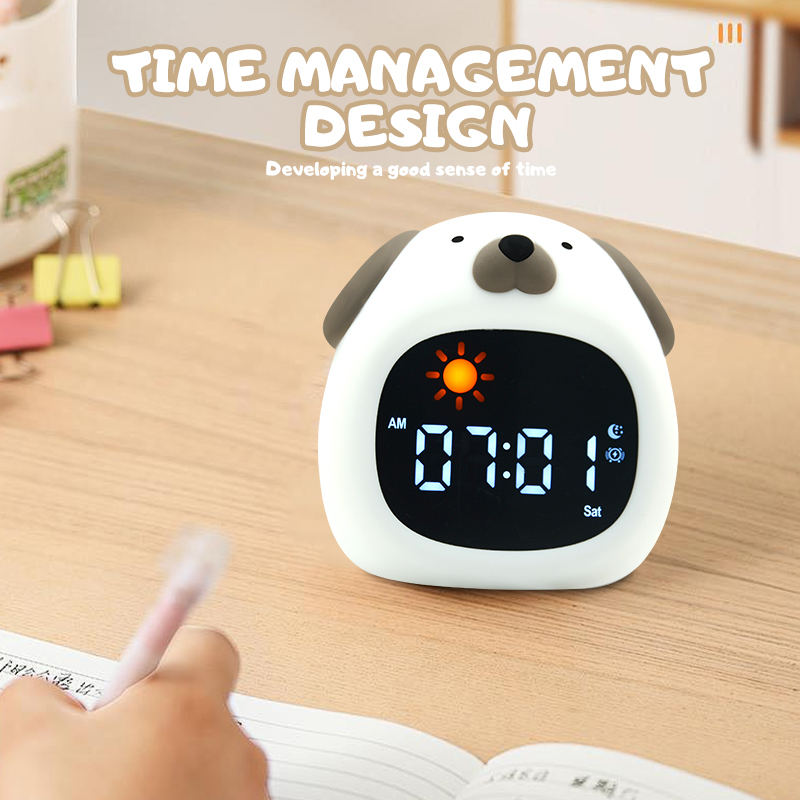 Night Light Clock Cat Baby Sle - Floating Nightstand With Led Light recension och pris