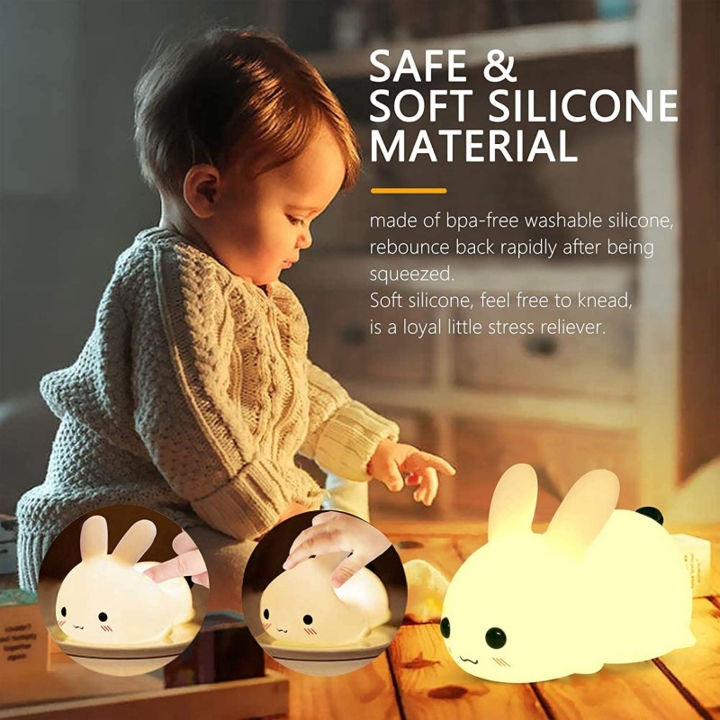 LED Rabbit Night Light Remote  - Floating Nightstand With Led Light recension och pris