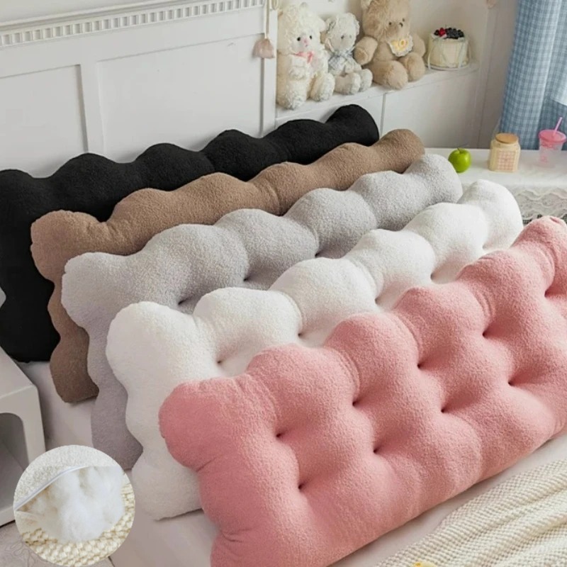 90x50x15cm Teddy Fleece Headbo - Headboard Cushion Backrest Tatami recension och pris