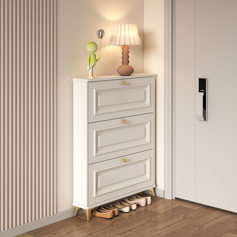 French Entryway Shoe Cabinet - - Shoe Rack Cabinet Narrow Entryway recension och pris