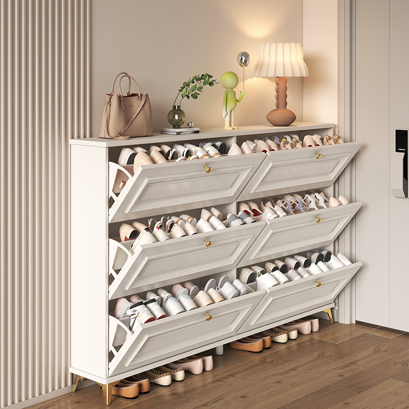 French Entryway Shoe Cabinet - - Shoe Rack Cabinet Narrow Entryway recension och pris