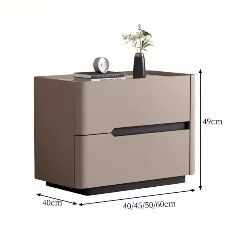 Nordic Modern Night Table Stor - Solid Wood Nightstand 2 Drawers recension och pris