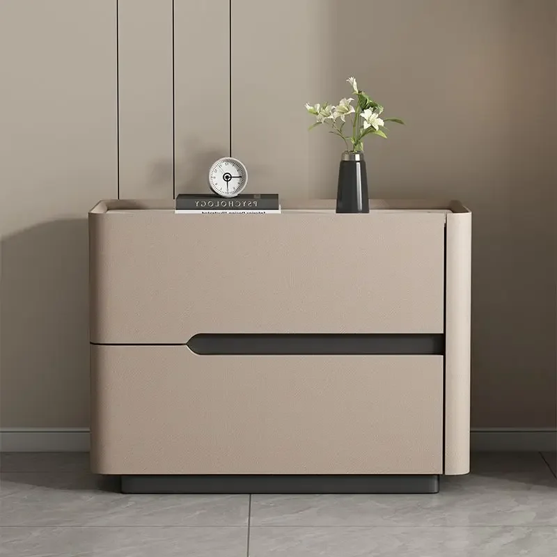 Nordic Modern Night Table Stor - Solid Wood Nightstand 2 Drawers recension och pris