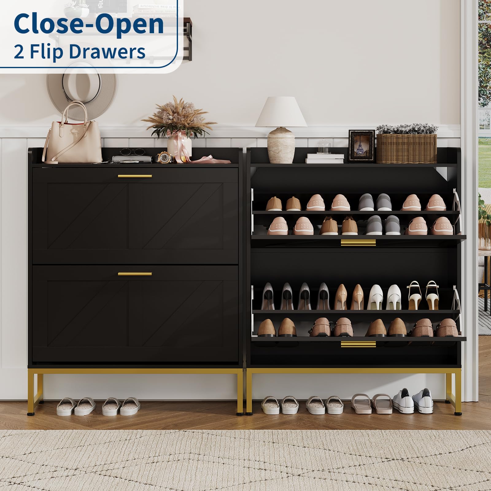 Narrow Shoe Cabinet For Entryw - Shoe Rack Cabinet Narrow Entryway recension och pris