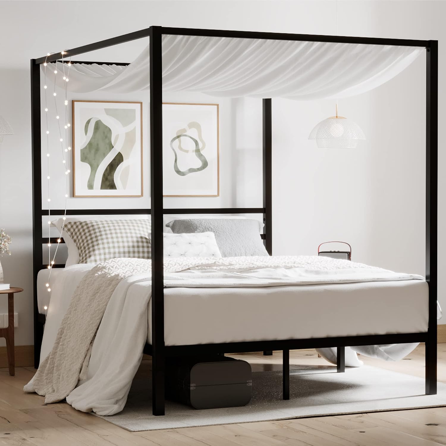 Queen Metal Canopy Bed Frame H - Canopy Bed Frame Metal Queen recension och pris