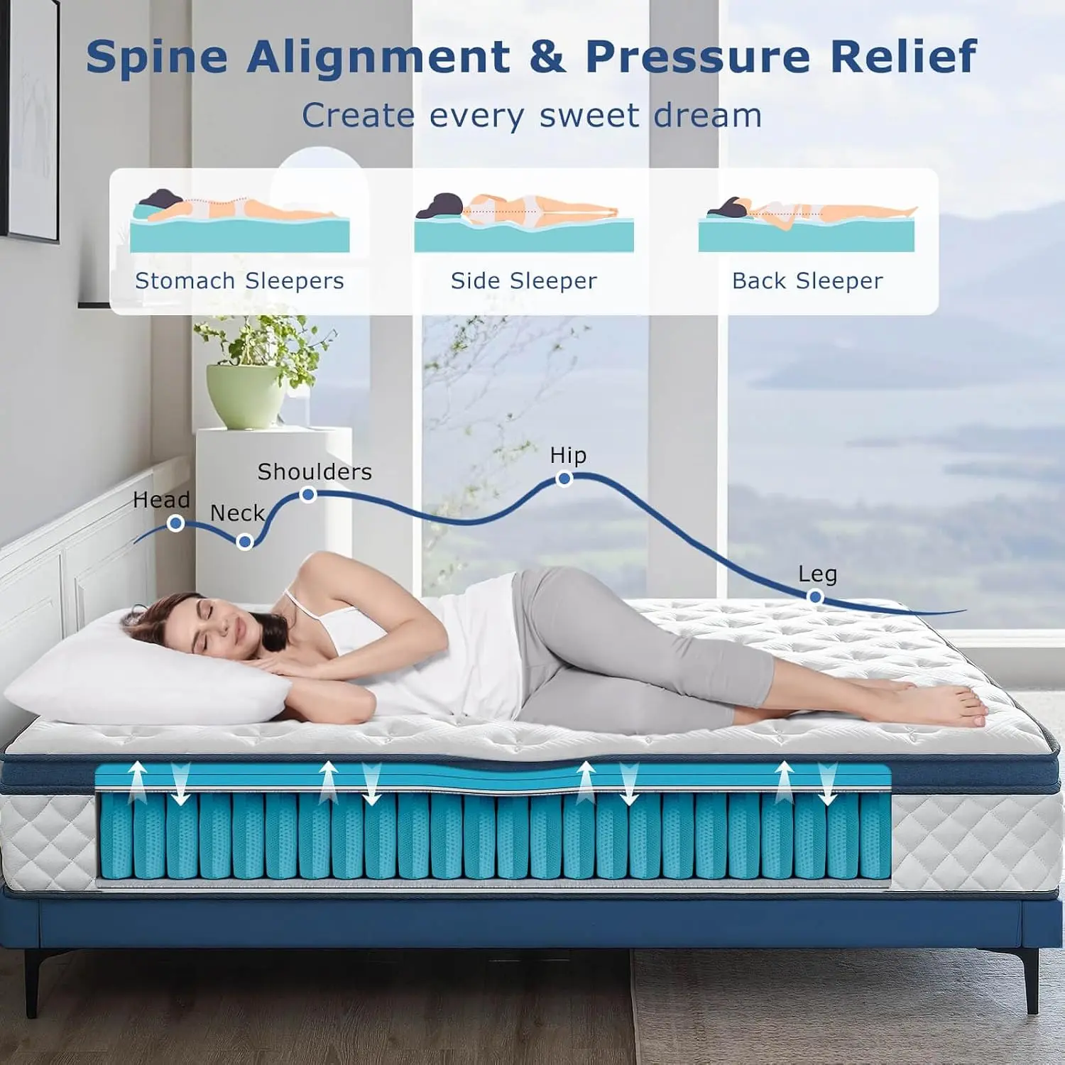 Queen Mattress, 12 Inch Medium - Memory Foam Mattress In A Box Queen recension och pris