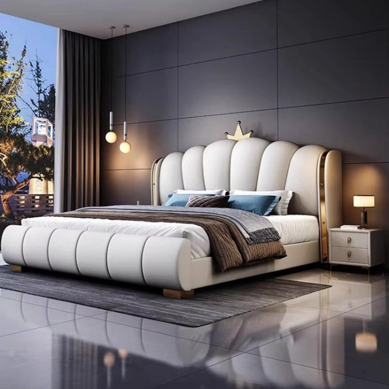 Modern Deluxe Wood Bedroom Fur - King Size Bed Frame With Storage Drawers recension och pris