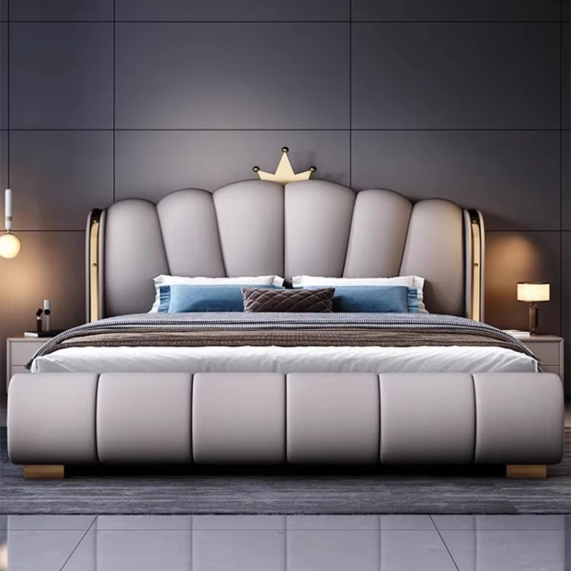 Modern Deluxe Wood Bedroom Fur - King Size Bed Frame With Storage Drawers recension och pris