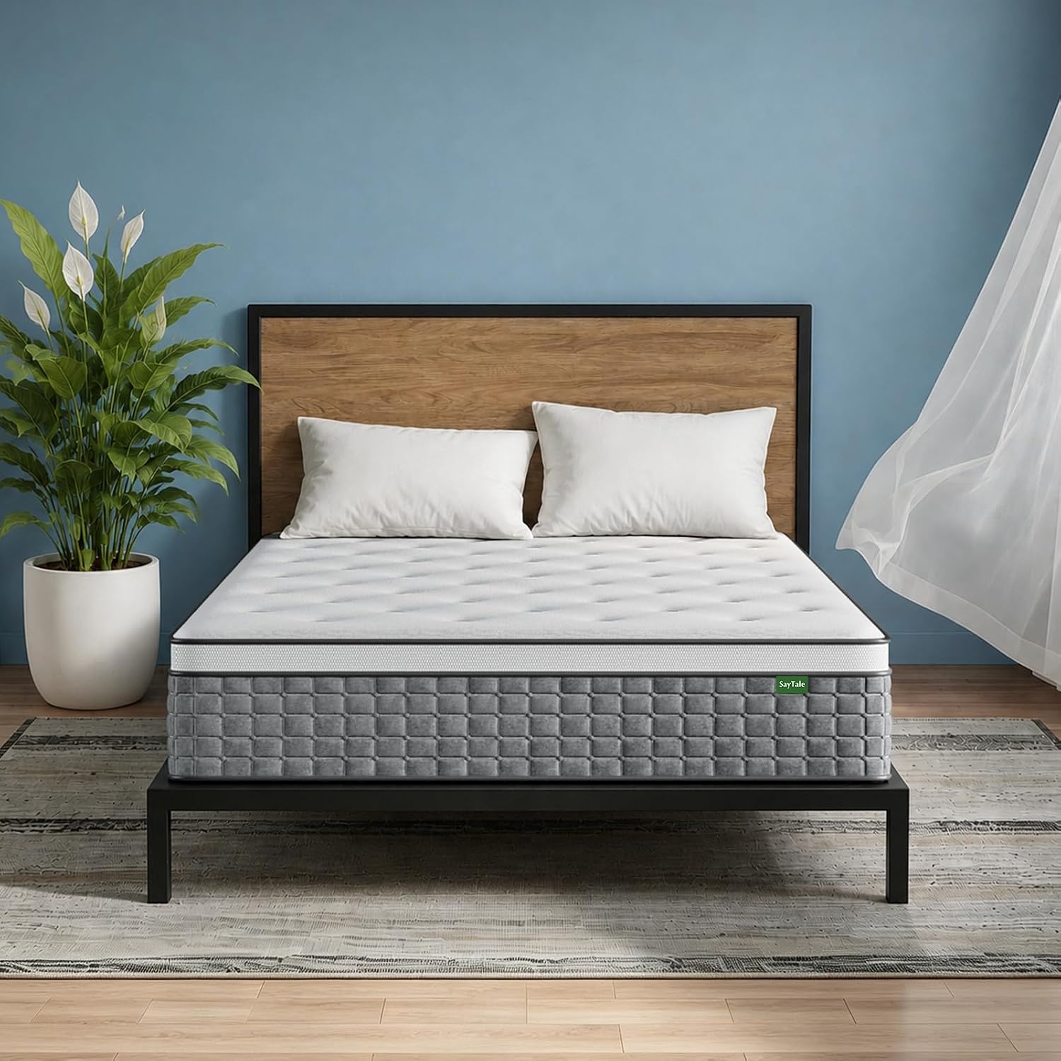 Queen Mattress,12 Inch Hybrid  - Memory Foam Mattress In A Box Queen recension och pris