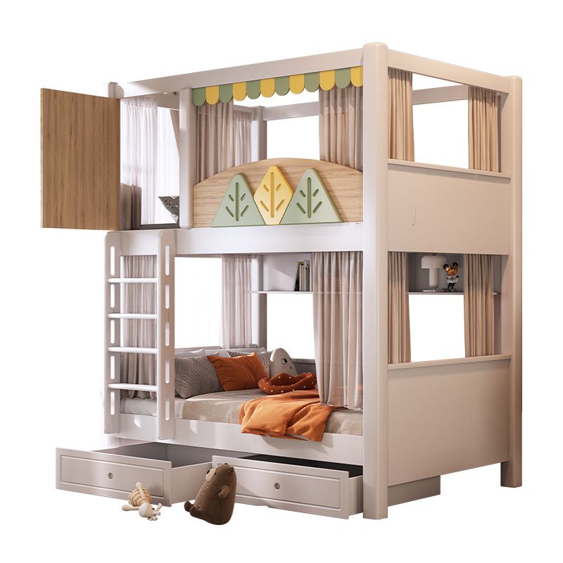 *Modern Nature Theme Kids Bunk - Bunk Bed With Stairs And Slide recension och pris
