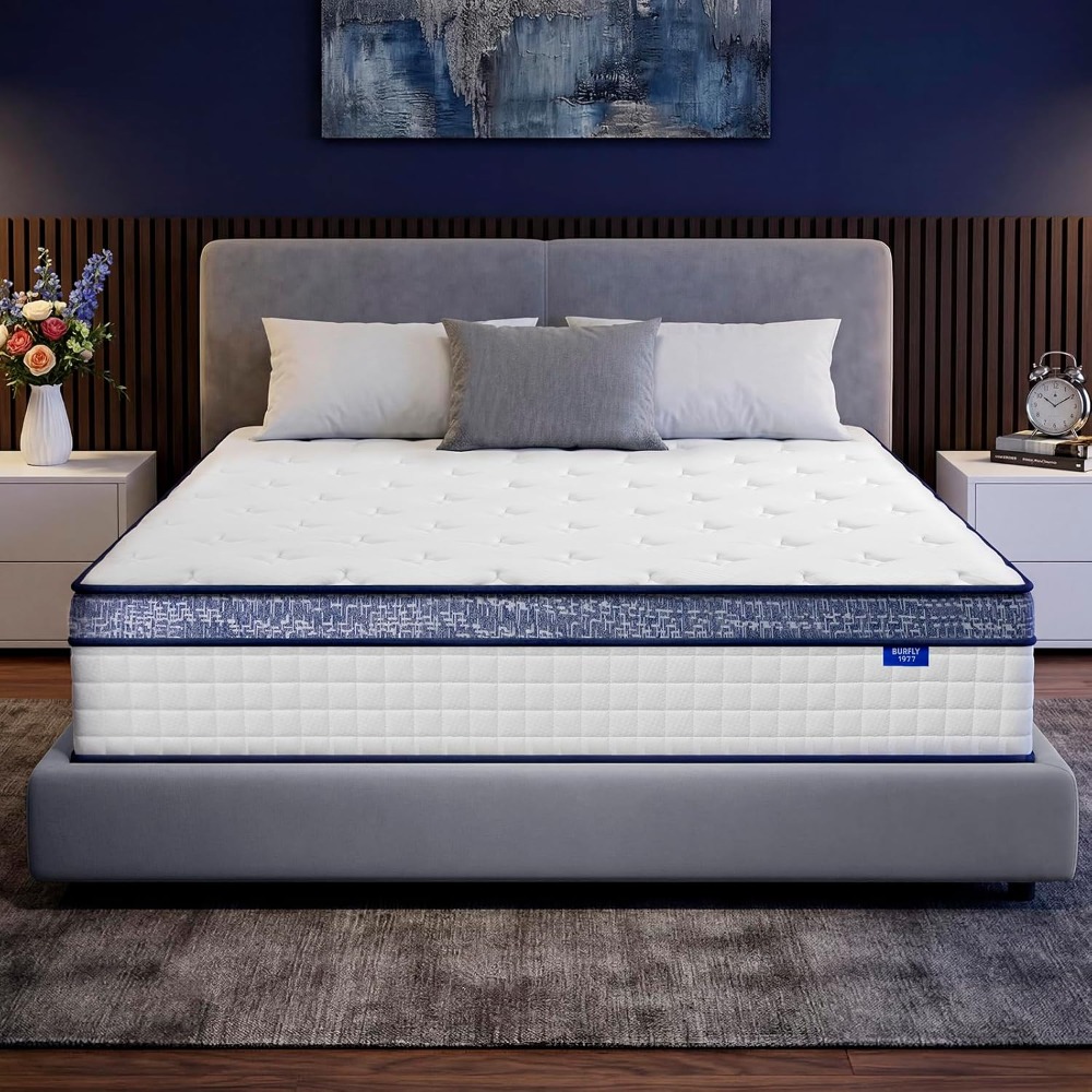 Queen Mattress, 12 Inch Hybrid - Memory Foam Mattress In A Box Queen recension och pris