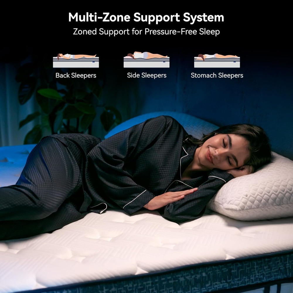 Queen Mattress, 12 Inch Hybrid - Memory Foam Mattress In A Box Queen recension och pris