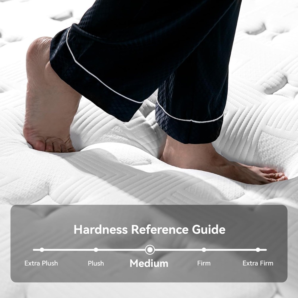 Queen Mattress, 12 Inch Hybrid - Memory Foam Mattress In A Box Queen recension och pris