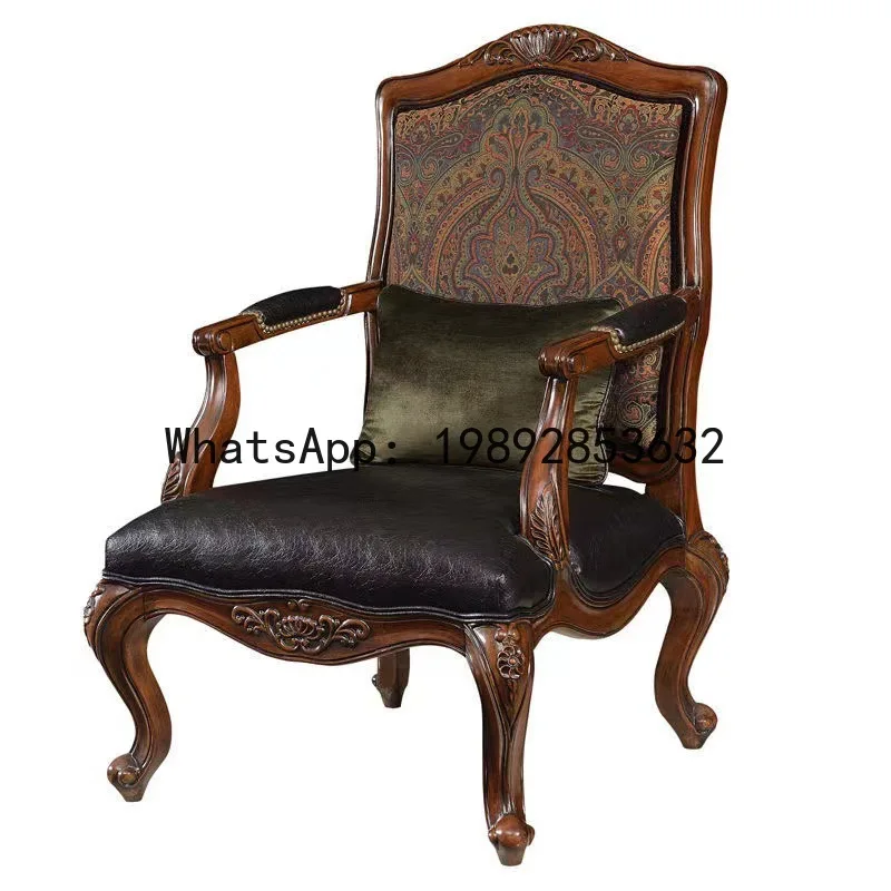 H5.15  all-solid wood sofa lea - Chairs recension och pris