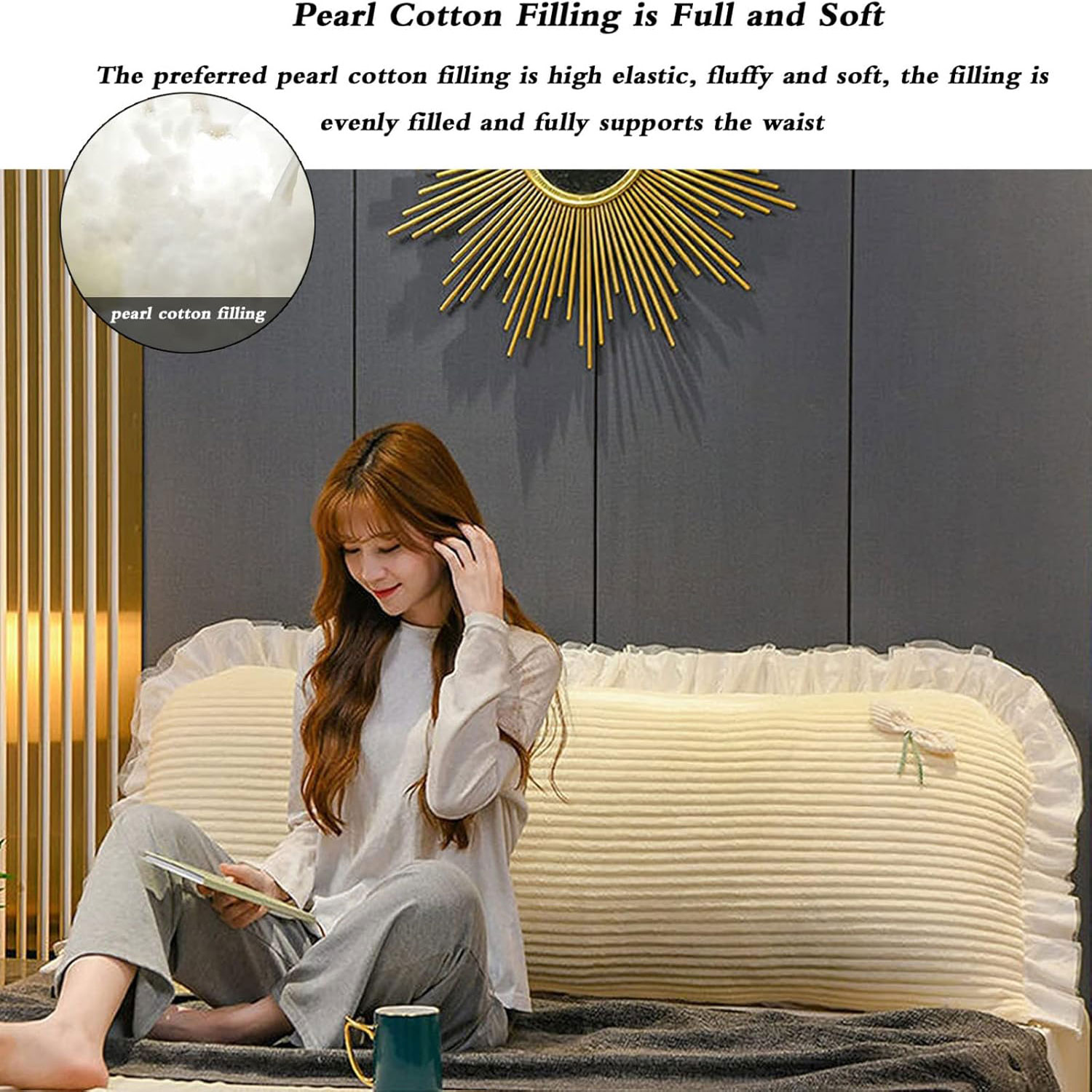 90/120/150CM Tatami Pillow Hea - Headboard Cushion Backrest Tatami recension och pris