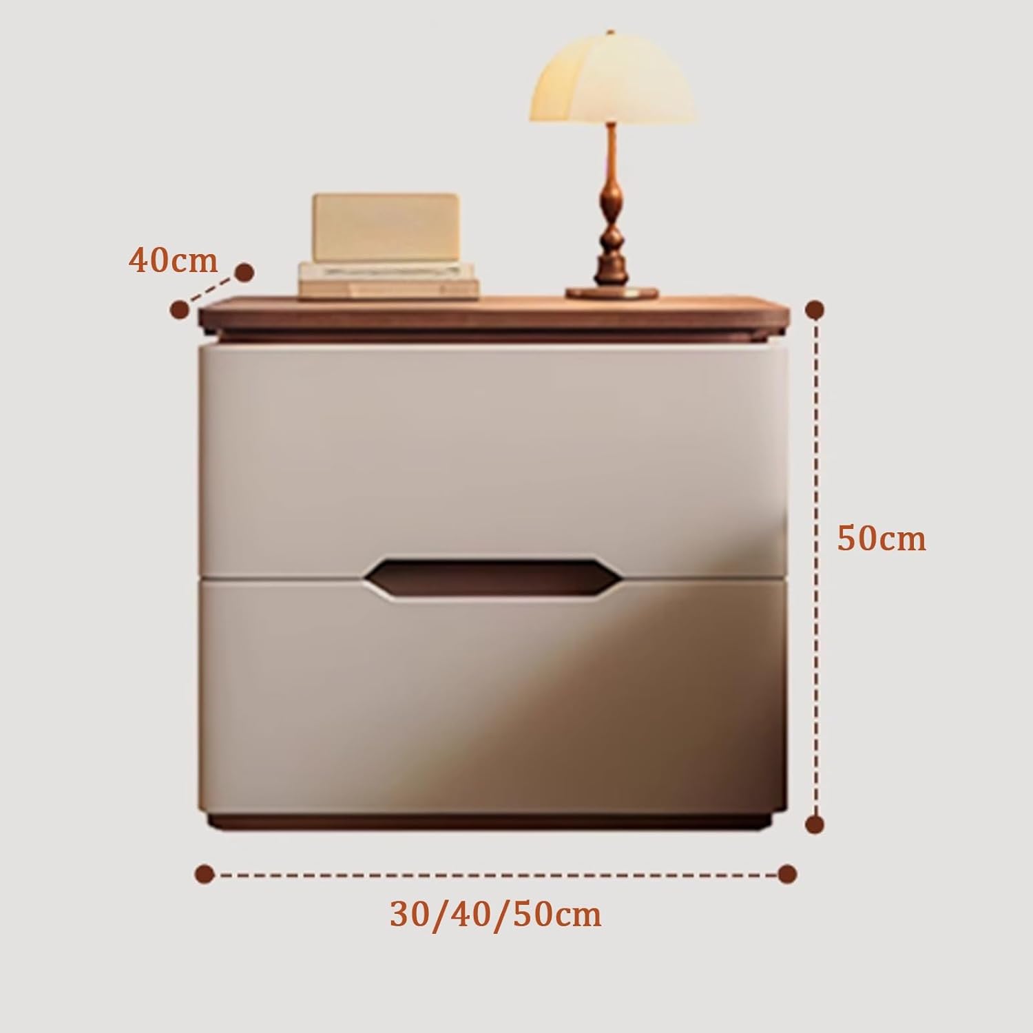 Bed Side Tables Bedroom, Night - Solid Wood Nightstand 2 Drawers recension och pris